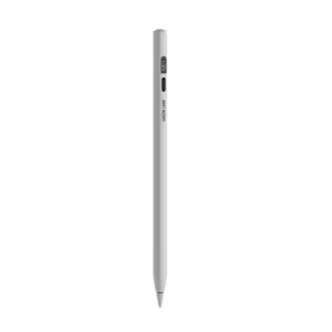 Green Lion Digital Stylus Pencil with Up to 15 Hours Working Time, Removeable & Replaceable Tip, 1.7mm Nib Diameter, OLED Screen Display, Auto-Sleep Mode, Palm Rejection - White