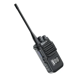 Green Lion GPX700 Walkie Talkie with Up to 6 Days Working Time, 99 Analog Channels, Up to 5km Hyper Signal Range, ANC, 3000mAh Battery Capacity, SOS Alarm Function - Black