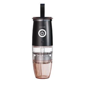 Green Lion Portable Coffee Grinder with Cramic Griding Core, Powder Container, Type-C Charging Port, 78 RPM Motor, ABS + SUS304 Material, 30g Bean Capasity - Black