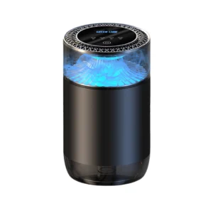 Green Lion Veloura Fragrance Diffuser with Touch Control, Atmosphere Lights, 4 Hours Working Time, Type-C Charging Port, 4 Spray Modes, Spray 1000 Times - Black