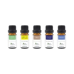 Powerology Premium Fragrance Oil Set with Signature Scents, 10mL Liquid per Bottle, Inversion of Paris, English Pear & Freesia, Sheraton, Westin White Tea & Hilton - Clear