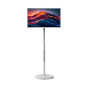 Powerology 32" Android Smart Screen with 15000mAh Battery Capacity, 13MP Camera, Android 13 Operation System, 1920 × 1080 Pixels Screen Resolution - White